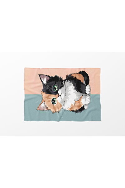 Erays Home Cute Cat Kitty Fleece Tv Blanket Polar Soft Blanket