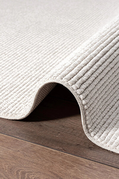 Eliz Home Beyaz Dokuma Halı Salon Oturma Odası Yatak Çocuk Odası Koridor Halı...