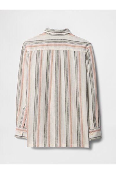 GAP Erkek Çocuk Çok Renkli Keten Karışımlı Gömlek