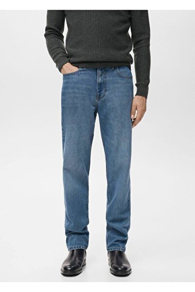 MANGO Man Regular kesim Bob jean pantolon