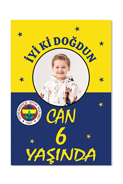 emrestore Fenerbahçe afiş pankart kişiye özel doğum günü yazısı 35x50 boyut