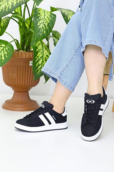 Campus Er-00Ss Black White Non-Slip Sole Casual Sneaker Sports Shoes