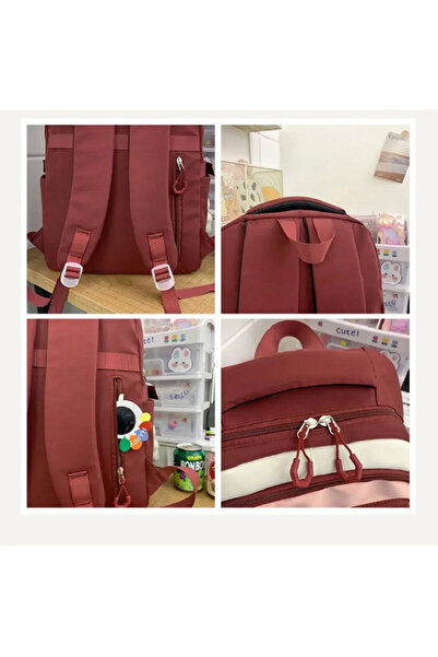 MAVIGOK Kore tarzı üst düzey, geniş kapasiteli okul çantası