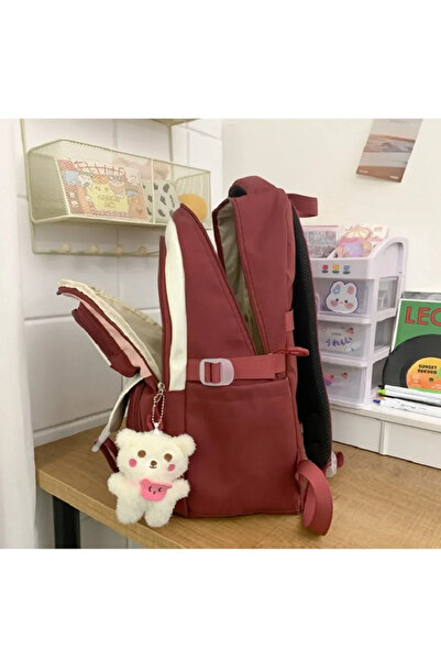 MAVIGOK Kore tarzı üst düzey, geniş kapasiteli okul çantası