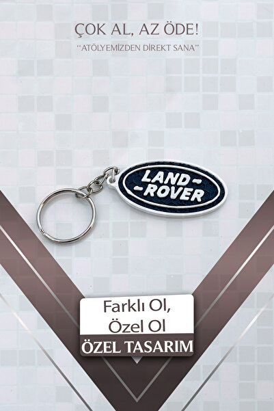 BasLab3D Land Rover Özel Tasarım Marka Anahtarlık – PLA Plastik Dayanıklı – A...