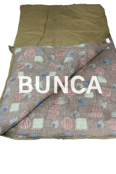 BUNCA Tanzanian sleeping bag for trips and camping, size 200 cm x 100 cm, lined with a blanket in different shapes