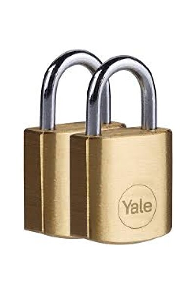 Yale 20 Mm Pirinç Asma Kilit 2 Li Set