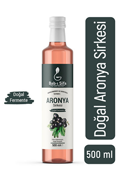 Bab-ı Şifa Saf Aronya Sirkesi Katkısız Diyet Dostu Doğal Antioksidan Kaynağı Geleneksel Usulde Fermente 500 ml
