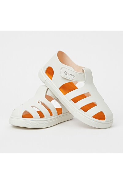 Zilvana Orthopedic White Children's Sandals Velcro, Water Resistant Eva Sole, Unisex Summer