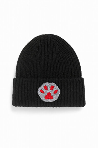 byebruketenci Beretă de lux din lână neagră pentru copii și adolescenți - Det...