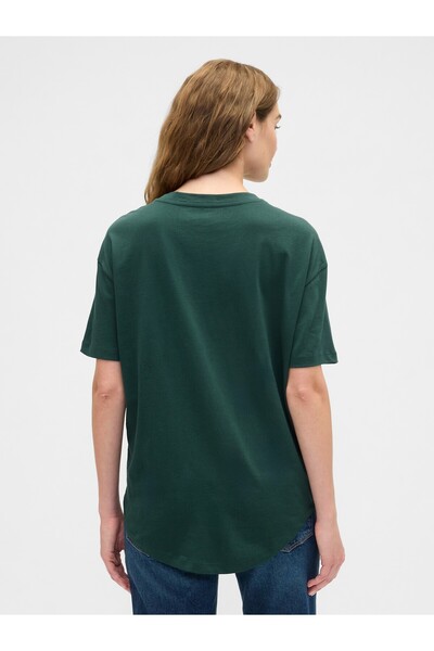 GAP Kadın Koyu Yeşil Arch Logo T-Shirt
