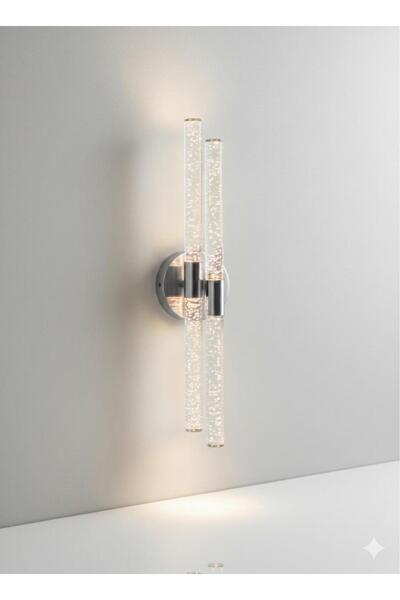BACKHOME Bh Bubblelight Dubble Şık Ve Zarif Modern Led Duvar Aplik Gümüş Pilli