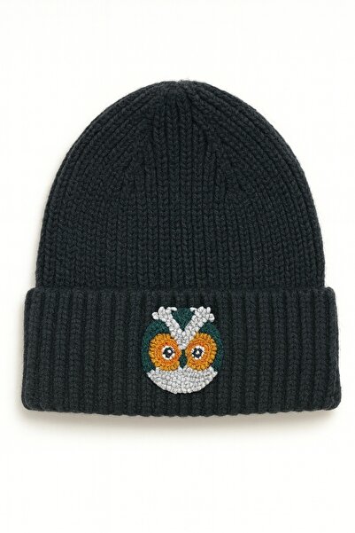 byebruketenci Black Owl Beret Punch Hat Christmas Gift