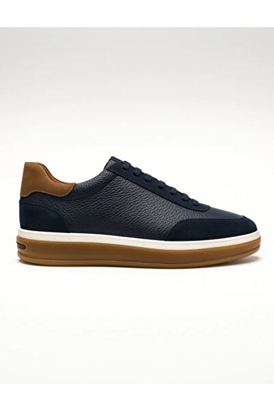 Morven Men's Navy Blue Seasonal Casual Leather Shoes