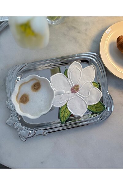 Çiçek Magnolia Desen 2’li Kokteyl Peçetesi