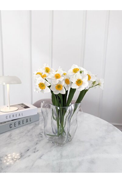 Çiçek Yapay Nergis Çiçeği 6 Dal
