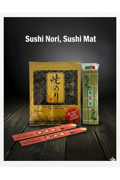 UMAİ Sushi Nori Yosunu Sushi Matı / Suşi Seti