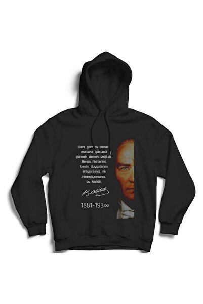 The Fame Hanorac cu glugă Mustafa Kemal Atatürk - Hanorac cu glugă cu textul ...