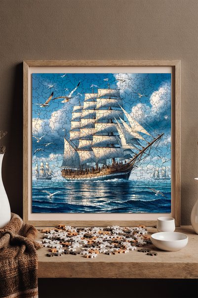 WePuzzleUp لغز خشبي - أسطورة الشراع - 353 قطعة، 29×29 سم