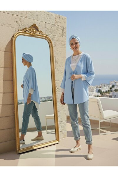 blackbonds Δεμένο μπροστινό χιτώνα κιμονό Oversize