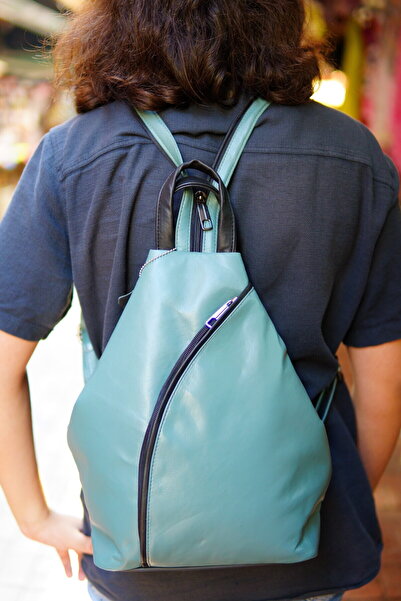 Mocikon Genuine Leather Handmade Special Design Unisex Backpack