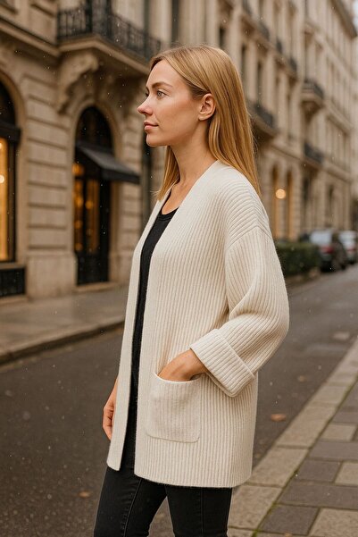 citycenterfashion Cardigan de damă din fire groase și moale cty-cnd-11397