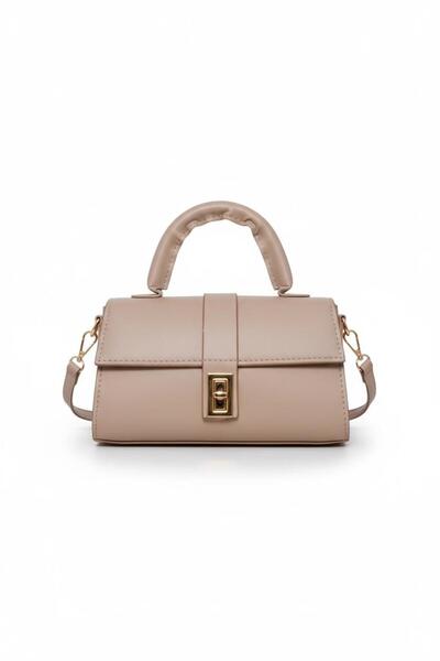 CELESTIAL COLLECTION Geantă de mână și de umăr Grace Mink, elegantă și elegantă, cu accesorii aurii