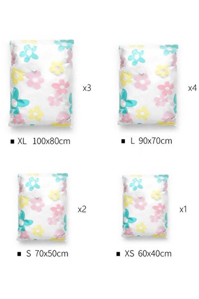 Arabest Vacuum Storage Bags, 10pcs Vacuum Compressed bag with Hand Pump, Ward...