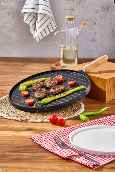 RSS Lav Döküm Çift Taraflı Gözleme Tavası 33cm