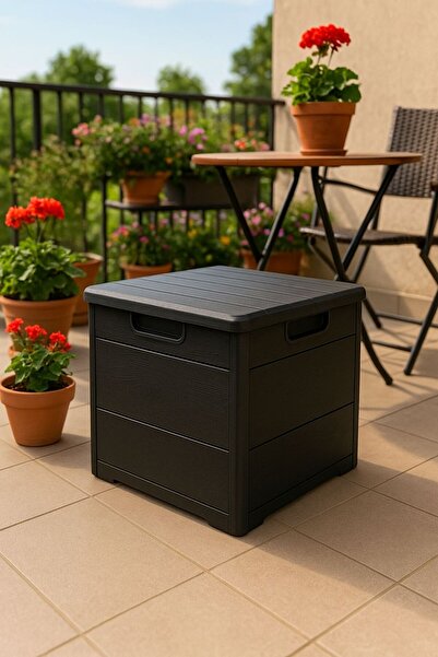 Rika Garden 120 Lt Organizer Kapaklı Bahçe, Balkon, Kiler Sandığı Çok Amaçlı Demonte