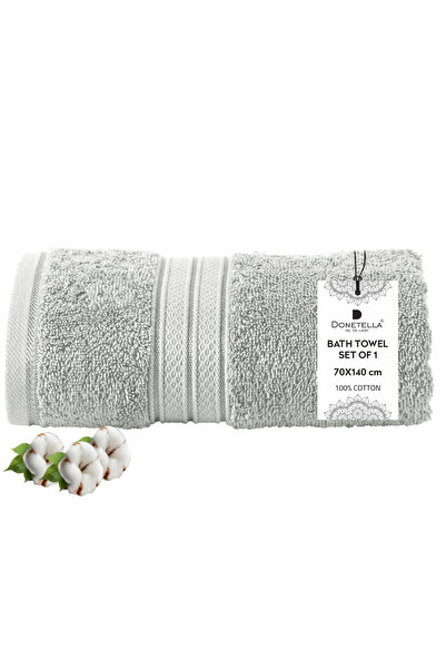 Donetella 1 - منشفة حمام فاخرة (70 × 140 سم) 600 جرام لكل متر مربع 100% قطن ممشط