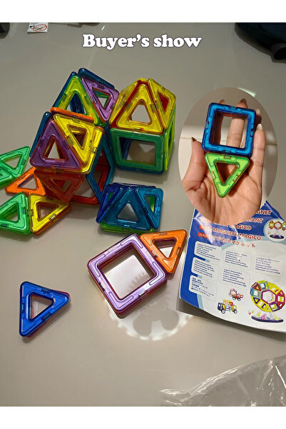 Choice 50 قطعة من مكعبات البناء المغناطيسية لألعاب الأطفال وتعلم الألغاز وهدايا أعياد الميلاد والكريسماس