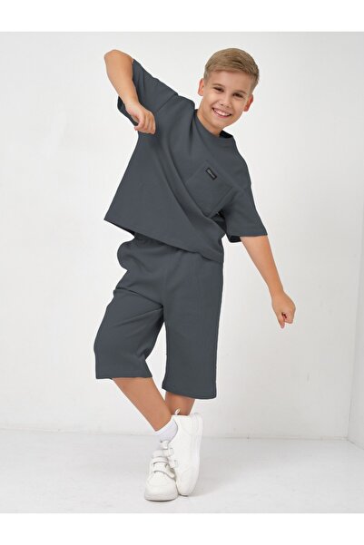 HN HNT TEKSTİL Waffle Boy's Suit