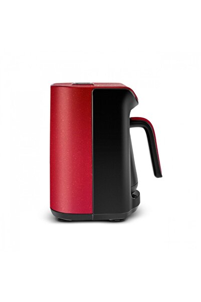 Karaca Hatir Emberde Turkish Coffee and Turkish Coffee Machine Rouge Red 5 Cup Capacity with Plenty of Foam