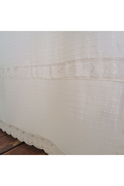 Cotopia Buldan Curtain with Roses and Lace Local