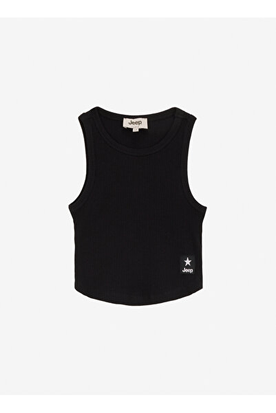 Jeep Düz Siyah Kız Çocuk Atlet J5SG-TST7521