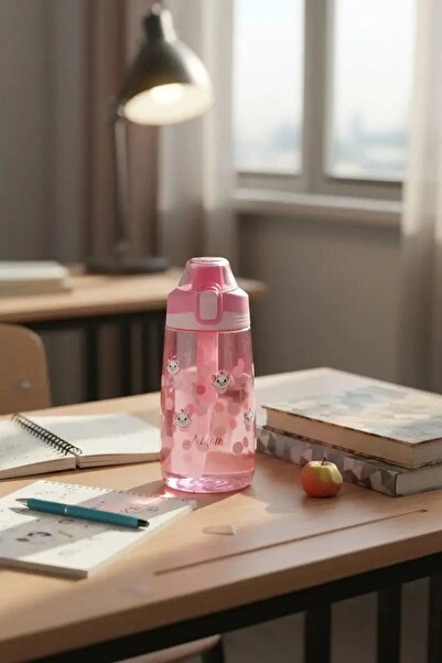 Disney Marie Lisanslı Silikon Tutacaklı Tritan Şişe (500ml)