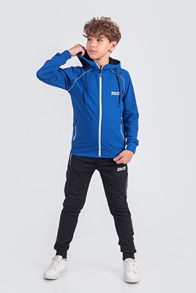 Pina Kids Unisex Hooded Dalkgıç Fabric Tracksuit Set Athletic Esf2242