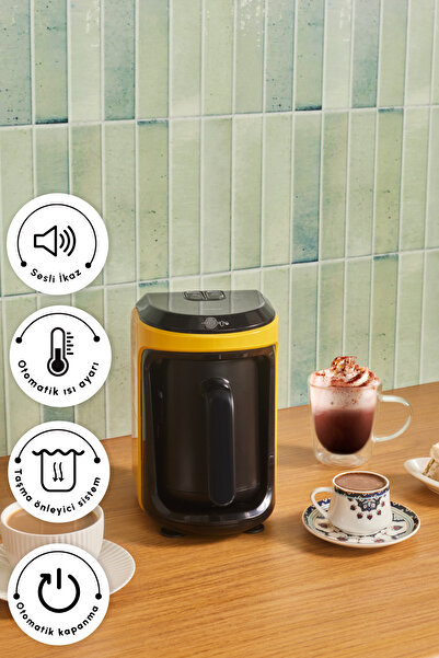 Karaca Hatır Hüps Sütlü Türk Kahve Makinesi Sarı