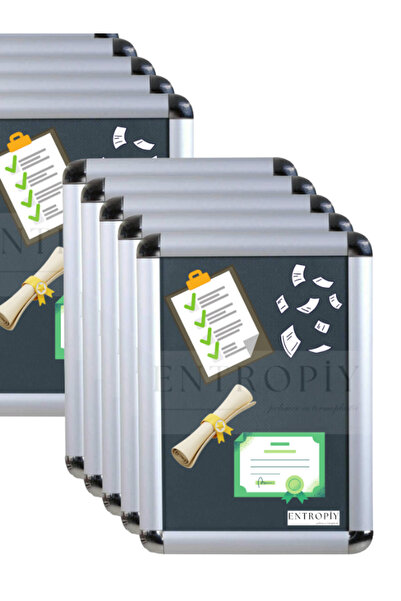 scientia 10 Adet - 21x30 Belge Çerçevesi Aç Kapa Özellikli Duvar Dekoru - Iş ...