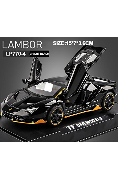 Choice سيارات سوداء لامعة بمقياس 1/32، سيارات مصبوبة بمقياس لامبور LP770، سيارات مصبوبة بمقياس 1/32، سيارات مصبوبة بمقياس 1/32، هدايا لأطفالك