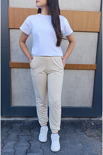 siyalife Γυναικείο Φούτερ με ψηλόμεσο και ελαστικό πόδι με τσέπες