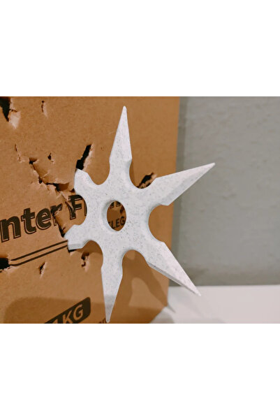 PUREYSMA Shuriken Toy Throwing Star (3 Pieces) – Pointed and Piercing Collectible Item (Marble Look)