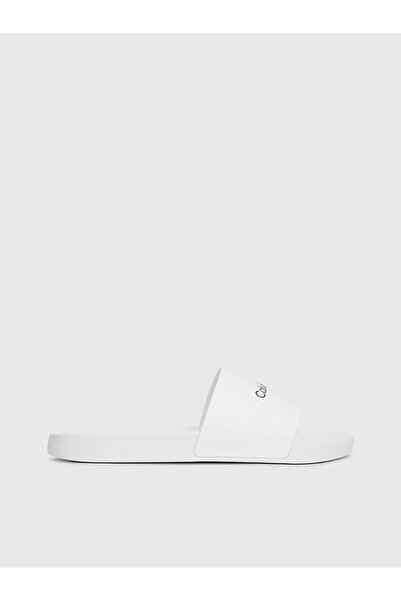 Calvin Klein Men's White Slippers
