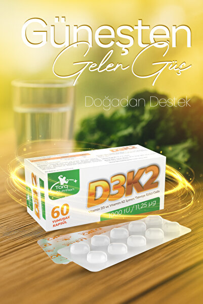 Torq Nutrition D3K2 (1000 IU / 11,25 mcg) - 60 Yumuşak Kapsül