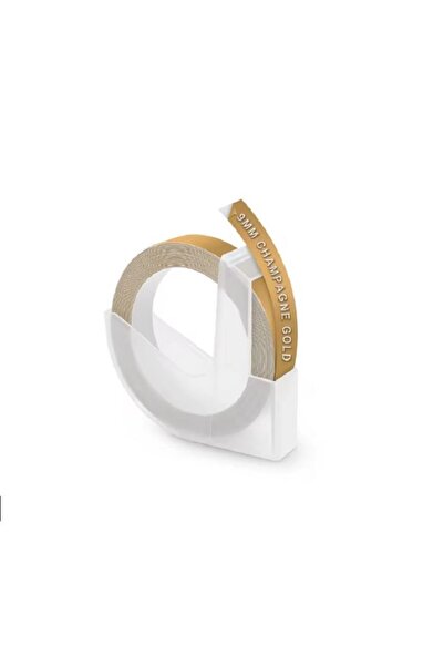 Motex 3d Kabartma Yapışkanlı Şerit Etiket MoTEX_e-101 - Dymo_junior Omega ( 9mm X 3metre Champagne Gold )