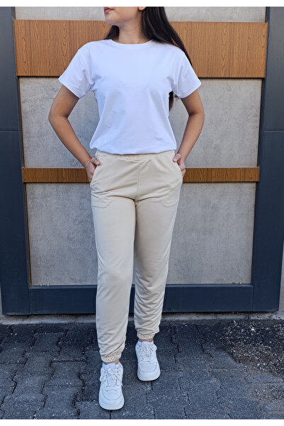 siyalife Γυναικείο Φούτερ με ψηλόμεσο και ελαστικό πόδι με τσέπες