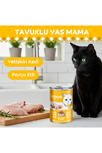 Carnaval Tavuklu Kedi Konservesi 400 Gr X 1 Adet