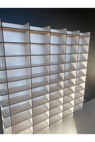 starnewstore sfeyx Araba Rafı 50'li Beyaz Renk (Hotwheels ve Matcbox Arabaları Için Uygundur) news sfey 997516