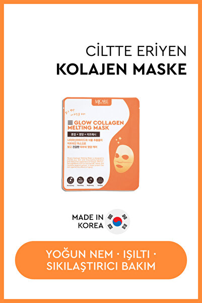 Mjcare Glow Collagen Melting Mask - Hydrojel Şeffaflaşan Eriyen Maske